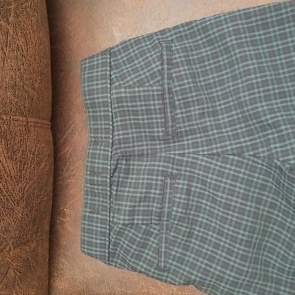 #T - Hollister Women Ultra High Rise Plaid Pants Blue Green Black Size S - Picture 7 of 8